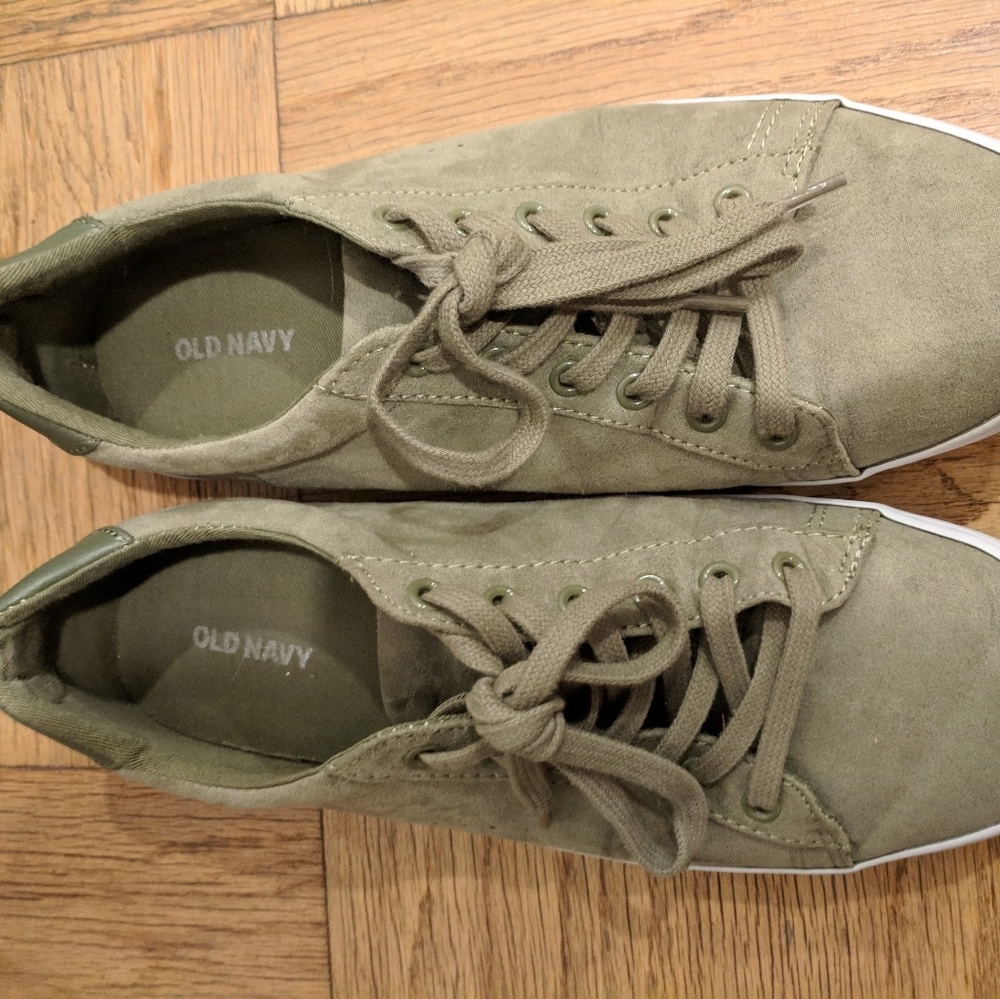 Olive Green Suede sneakers